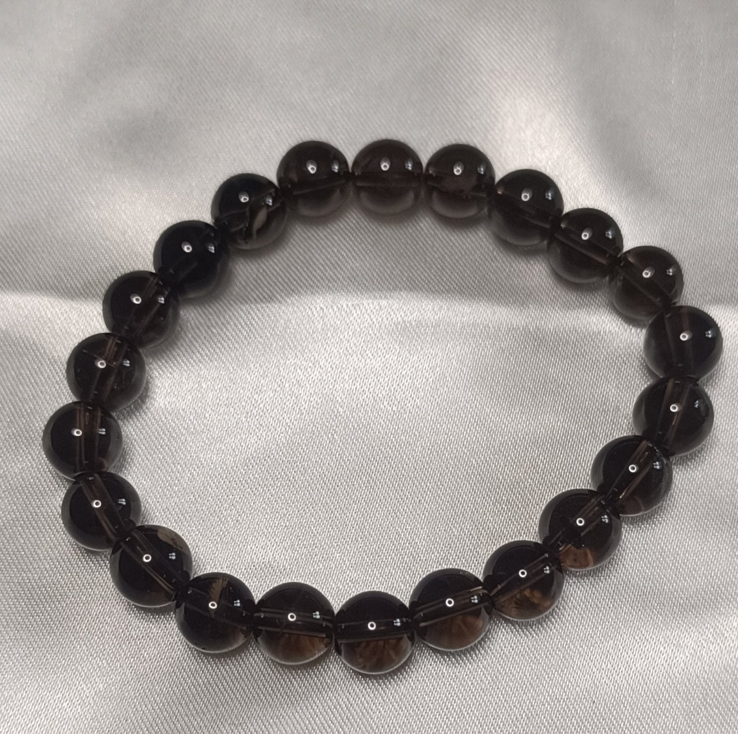 🌫️ Grounding & Detox Bracelet (Smoky Quartz)