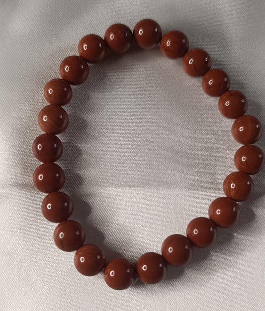 ❤️ Courage & Stability Bracelet (Red Jasper)