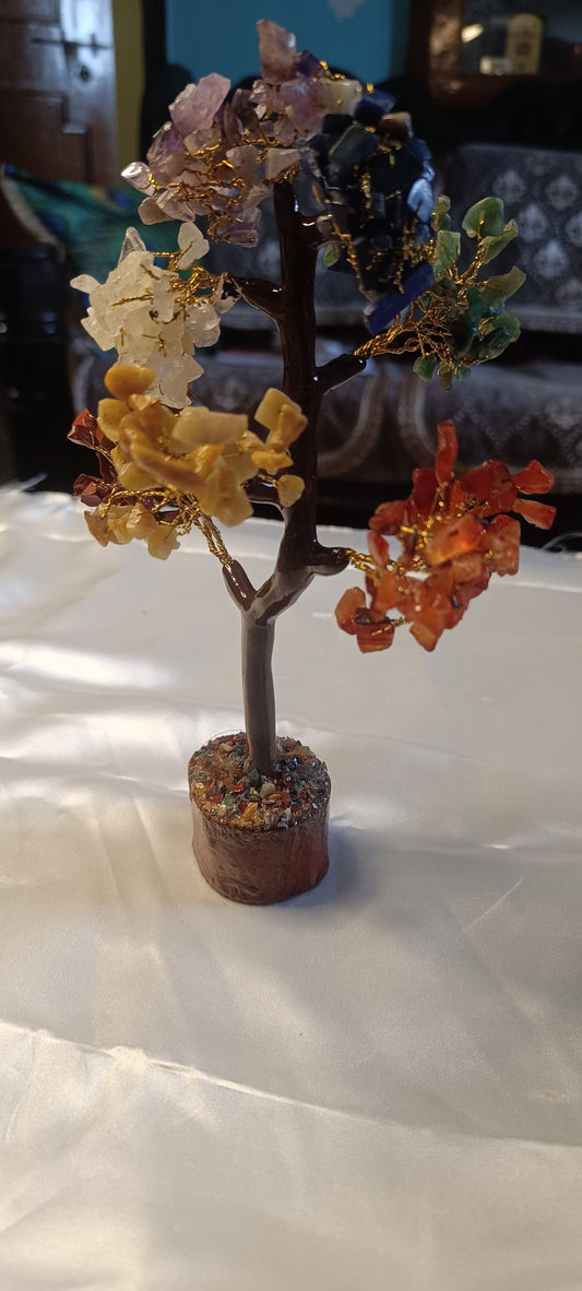 🌈 7 Chakra Healing Tree (Crystal Energy Tree)